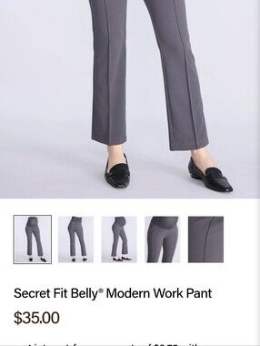 Modern Work Pant - Gray Motherhood